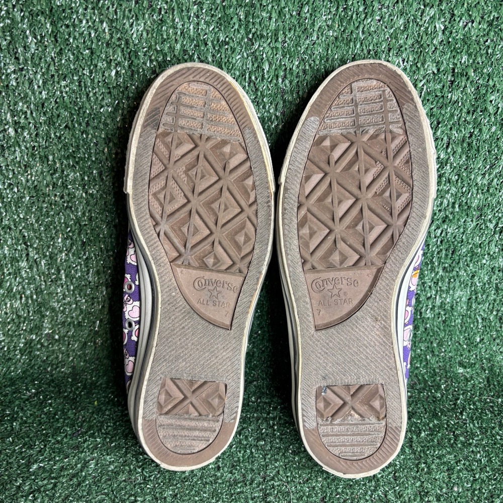 Converse Chuck Taylor All Star Owl Print Canvas Low Top Sneakers Purple Womens 9 - Picture 7 of 9